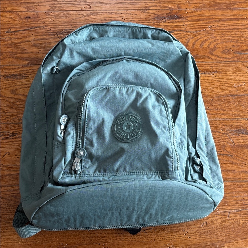 Kipling Harper Expandable Backpack Women’s Light Aloe Tonal Sage Green Travel - Picture 15 of 15